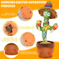Emoin Talking Cactus Toys Wiggle Dancing Cactus Repeat What You Say Singing Mimicking Cactus Plush Toy With Light Up Electric Sh
