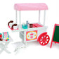 Playtime By Eimmie 18 Inch Doll Furniture - Cafe Food Cart And Dolls Accessories - Wooden Playsets - Fits American, Generation, My Life & Similar 14”-18” Girl Dolls Stuff - Girls Toys