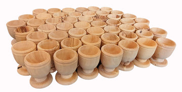 Fifty(50) Olive Wood Communion Cups 1.75'' From Bethlehem