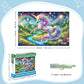 100 Piece Puzzles Raibow Unicorn Puzzle for Kids Ages 4-8 8-10, 100 Piece Jigsaw Puzzle for Adults Children Learning Educational