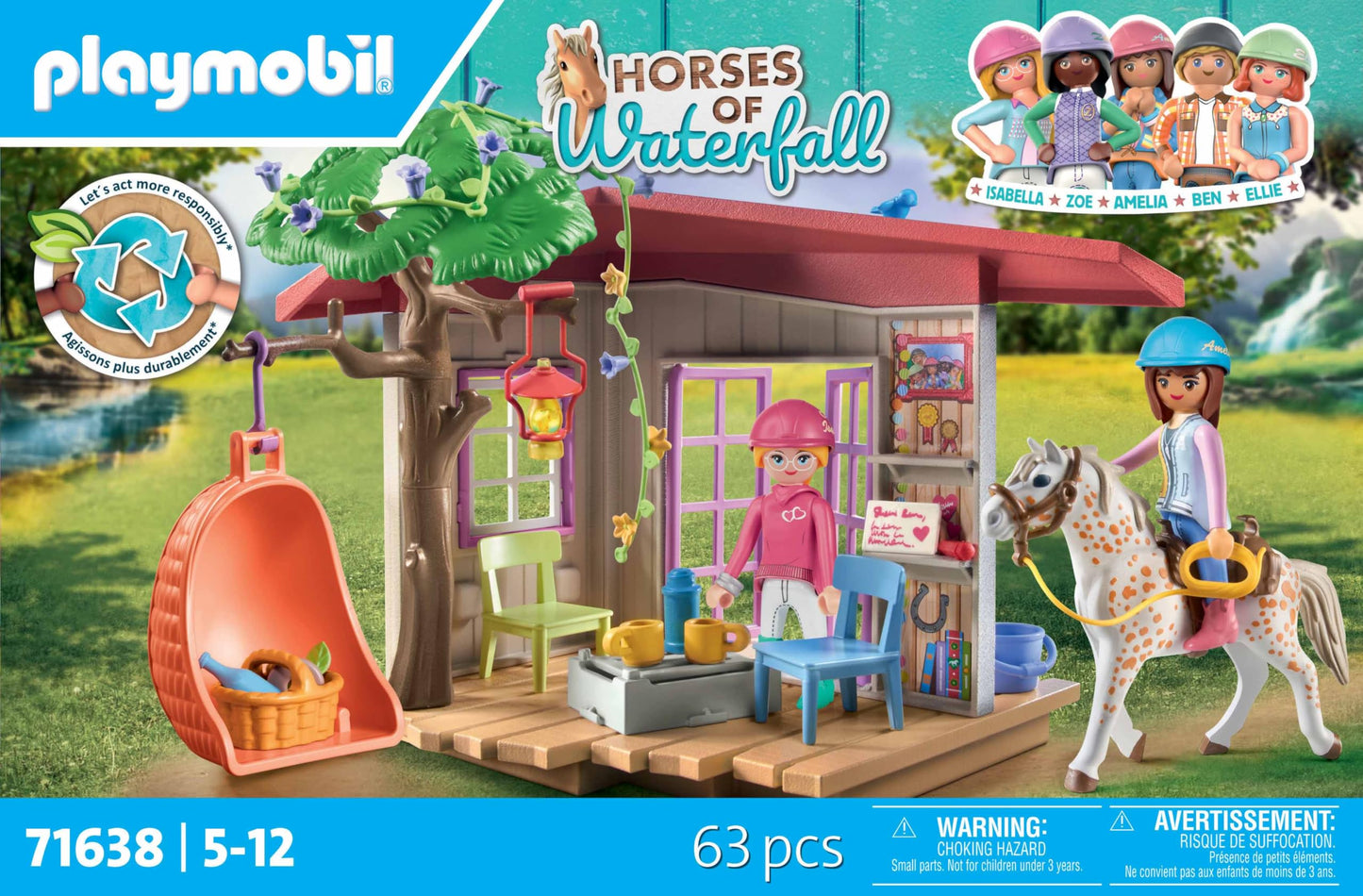 Playmobil 71638 Relaxation Area With Riders - Horses Of Waterfall - Includes Two Characters, A Horse And A Secret Corner For Sup