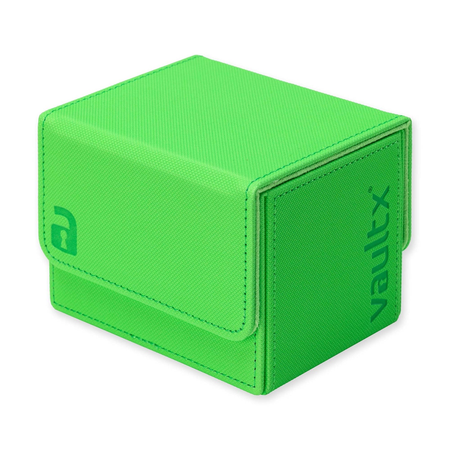 Vault X Trading Card Sideloading Deck Box  100+ sleeved cards  enhanced Exo-Tec Material  Card Holder Storage Box  Detachable Magnetic Lid  for MTG Commander Game  TCG (Neon Green)