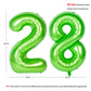 Number Balloons 40 Inch Green Birthday Party Decorations 28St Digital Jumbo Helium Foil Mylar Balloon