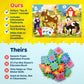 I Spy Number Puzzle With Flashcards And Magnifying Glass 2Ft X 3Ft-Large 48 Piece Candy Land Jumbo Floor Puzzles For Kids Ages 3