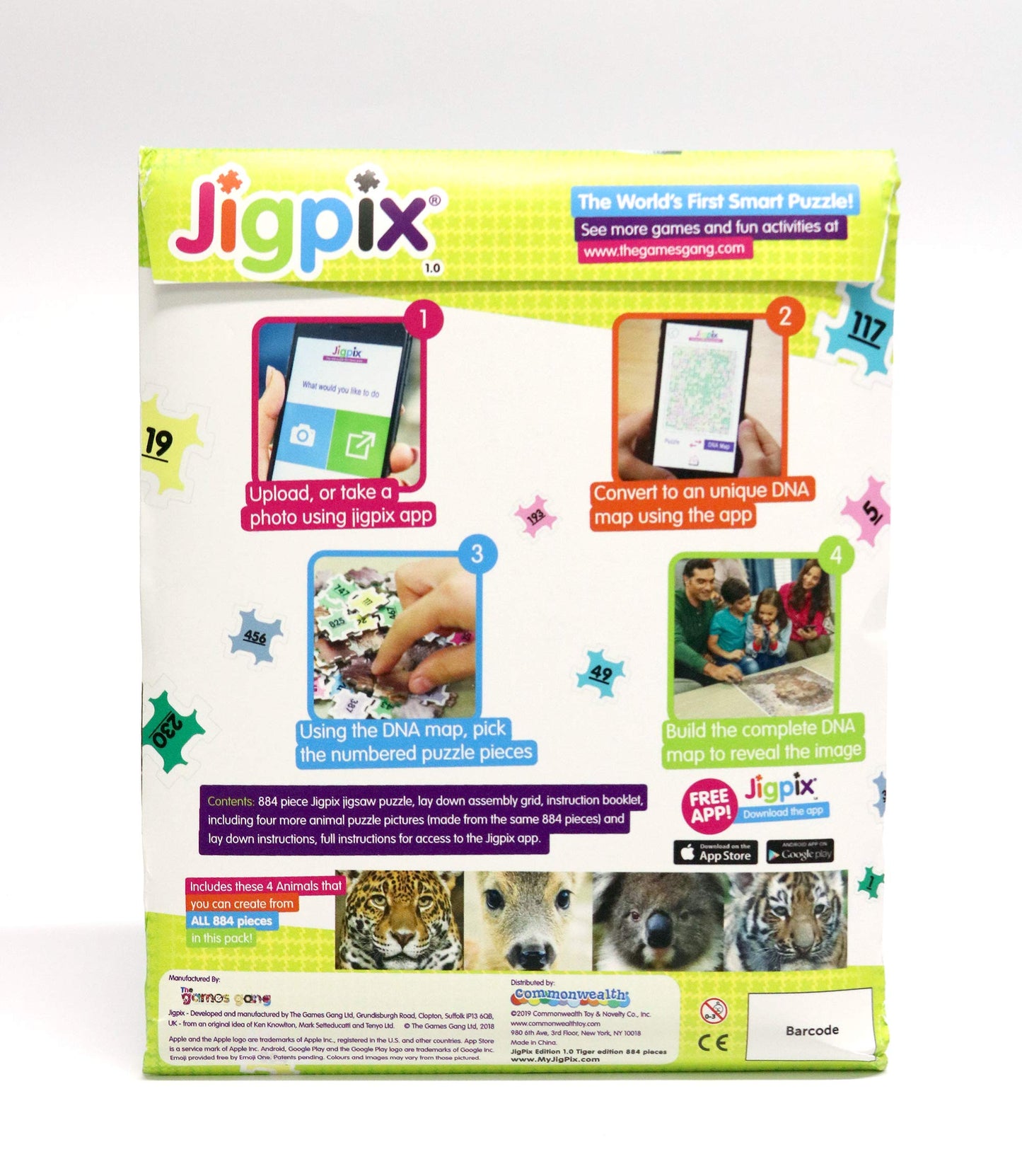 Commonwealth Toys Jigpix Smart Puzzle, Multicolor