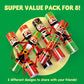 JOYIN 8 pcs Christmas Party Table Favor, No Snap Party Table Favor with Nutcracker Design for Christmas Holiday Traditions, Xmas