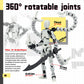 Already Assembled T13 Action Figure Accessories,T13 Multi-Jointed Movable,for Collectors Desktop Decorations t-13 Movability 3D