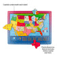 Wondertoys 46 Pieces Wooden Usa Map Puzzle For Kids Us Map Puzzle Educational Geography Puzzles United States Map Puzzle For Boy Girl