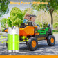 2-Seater Kids Ride On Toy Car Truck, 12V Electric Ride On Construction Vehicle For Boys, Remote Control, Key Start, Shovel, Dump