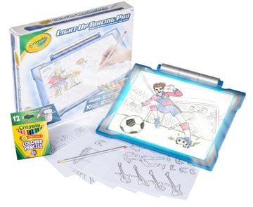 Crayola Light Up Tracing Pad - Blue, Tracing Light Box For Kids, Drawing Pad, Toys For Kids, Gift For Boys & Girls, Ages 6, 7, 8