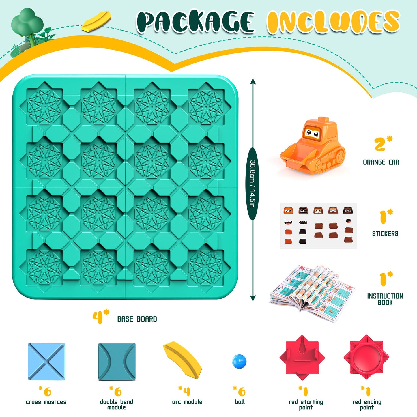 Fygurso Stem Board Games,Puzzle Logical Builder Kids Toys,Preschool Montessori Brain Teasers Birthday Gifts For Kids 4-8 Years O