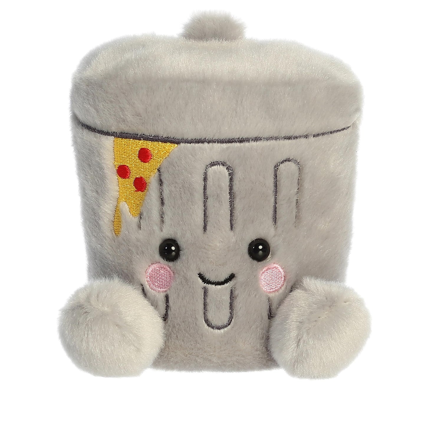 Aurora Adorable Palm Pals Garbanzo Trashcan Stuffed Animal - Fun Collectible Plush for Kids and mature-themed Collectors - Perfect for Decorating Rooms and Birthday Gifts - Gray 5 Inches