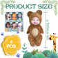 Woozettn 6 Pcs Mini Baby Dolls,4 Inch Realistic Small Baby Doll Toys With Animal Clothes,Cute Tiny Babies Gifts For Girls Kids Baby Shower Easter Basket Valentine