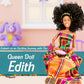 Koolorez: Edith - Our Queens Black Doll Set - Brown/Black Afro Doll W/Movable Joints - Lovely 12.5'' Dark Skin & Diversity Dolls
