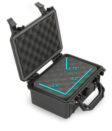 Casematix Graded Card Case Storage Box For Sports Cards Compatible With 8 Bgs, 13 Fgs Or 11 Gma Psa Graded Trading Card Slabs And More Collectible Cards - Airtight, Waterproof And Includes Padlock