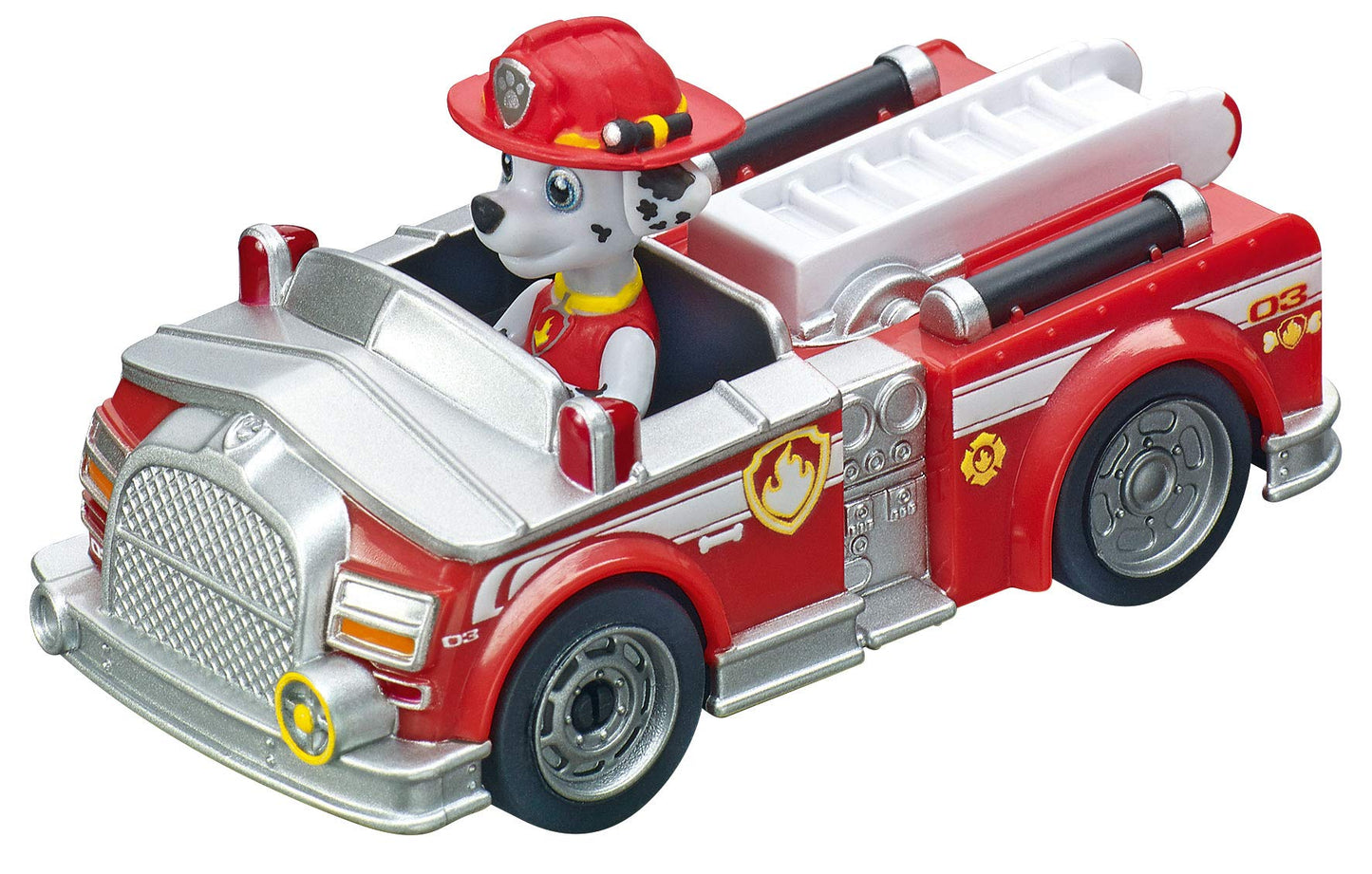 Carrera First Paw Patrol - Slot Car Race Track - Includes 2 Cars: Chase And Marshall - Battery-Powered Beginner Racing Set For K