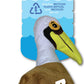 Spunky Pup Clean Earth Plush Pelican - Large, Brown, Made from 100% Recycled Water Bottles, Model 7206