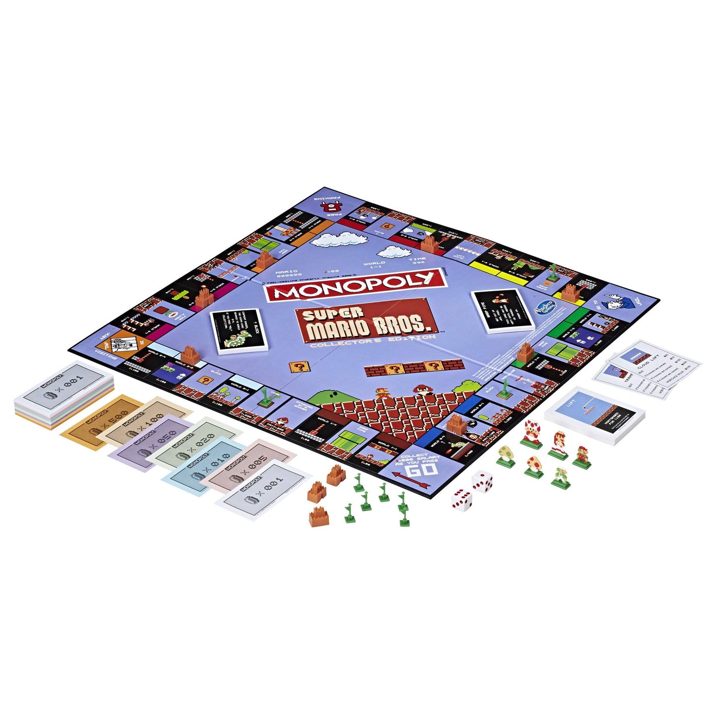 Hasbro Monopoly Super Mario Bros Collector's Edition Board Game - Multi-colored, One Size, Model MN005-435, Plastic Material