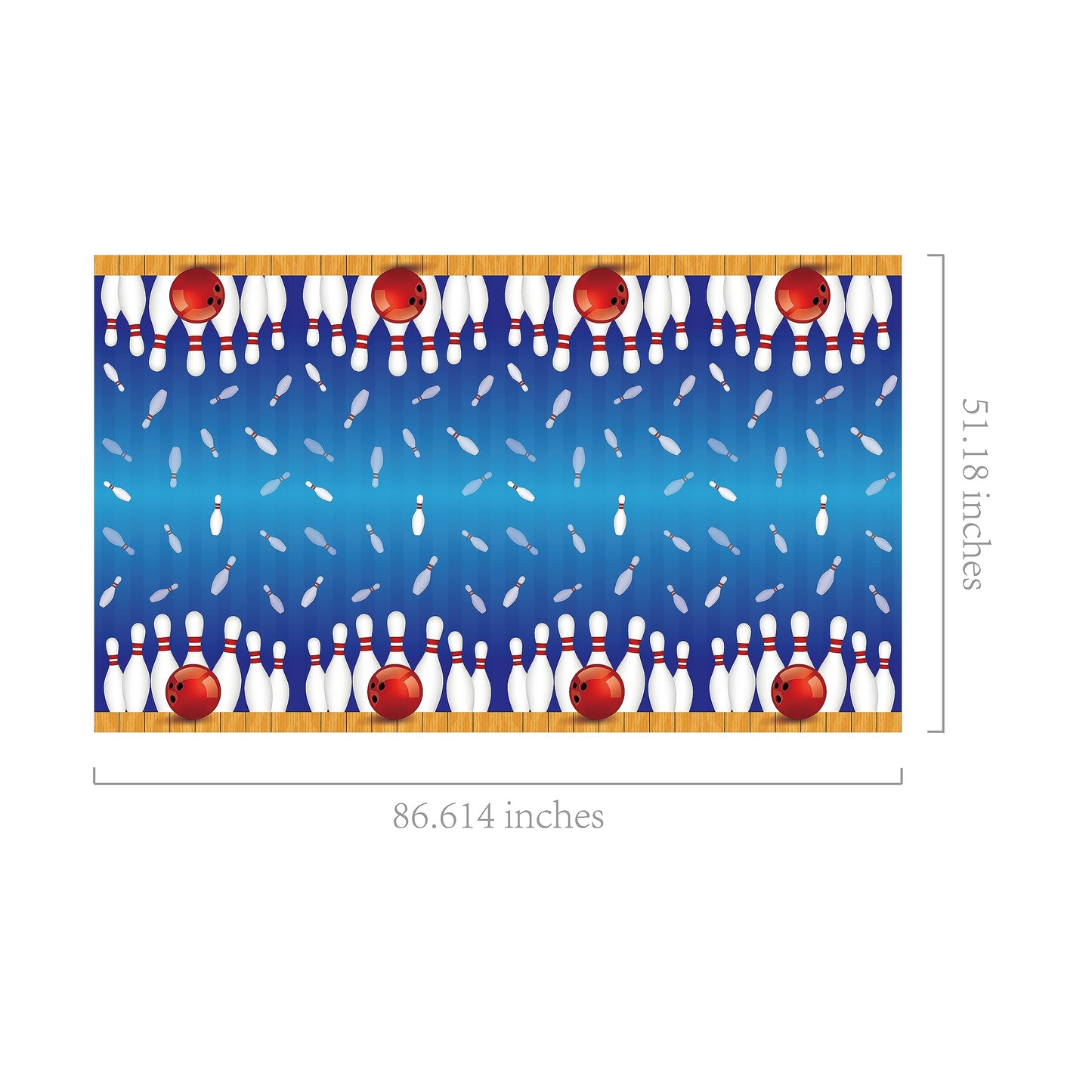 Lide Road 2 Pack Bowling Party Tablecloth Bowling Theme Party Supplies Disposable Beach Tablecloth Beach Plastic Table Cover For