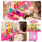 MSKOLER Pretend Play Kitchen Toy for Girls Age 3 4 5 6 7 8 - Toy Kitchen Accessories Food Toy for 3 4 5 6 Years Old Girls, Cutti