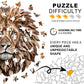 Wooden Puzzles for mature-themeds - 200 Pieces Lion Unique Shaped Wooden Jigsaw Puzzles for mature-themeds  Medium Size 10'' x 10.5'' mature-themed Wood Puzzles for Family Friend Game