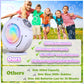 Bubble Machine, Automatic Bubble Maker Rechargeable, 15000+ Big Bubbles per Min, Colorful LED Lights, 90 360 Rotatable Portable