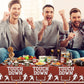 Frienda 3 Pcs Football Party Tablecloths Plastic Brown Football Field Tablecloths Rectangle Football Bowls Table Cover Football