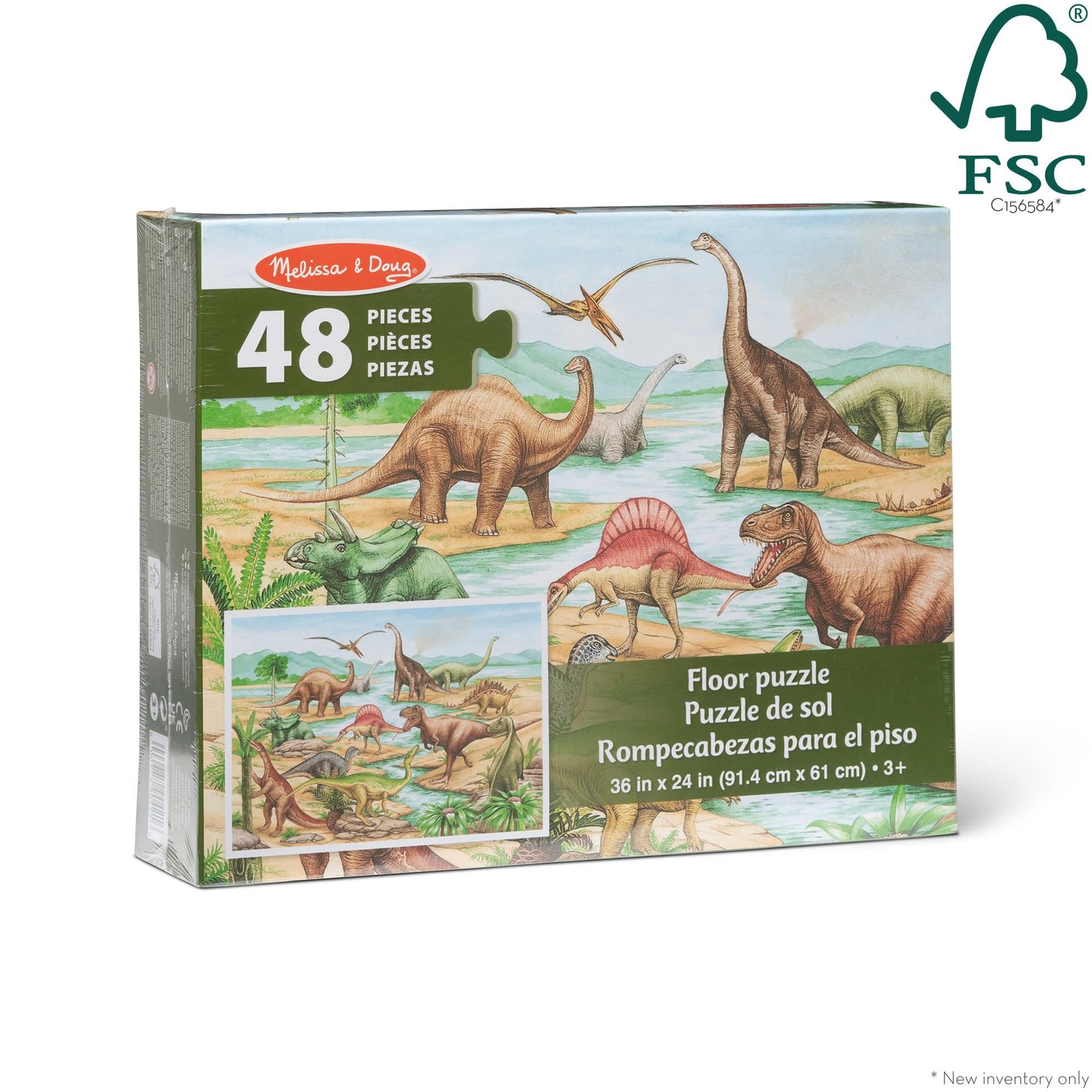 Melissa & Doug Floor Puzzle Dinosaurs Toys & Games Puzzles Lci421