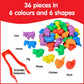 Edxeducation - 13204 Farm Animal Counters - Mini Jar Set Of 36 - Learn Counting, Colors, Sorting And Sequencing - Math Manipulat