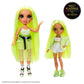 Rainbow High Jr High Series 2 Karma Nichols- 9 NEON Green Posable Fashion Doll with Designer Accessories and Open/Close Backpack