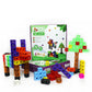 Playverse Link & Learn Builders, Building Blocks Construction Set,100 Multicolour Cubes, 20 Activities, Educational Building Blo