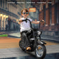 Elemara Electric Dirt Bike, 15 Mph & 150Lb Max, 24V Ride On Toy For Big Kids W/Led Lights & Power Display, Chain-Driven Motor, T