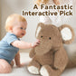 iPlay, iLearn Elephant Plush Toy, 18" Soft Coco Brown Stuffed Animal for Infants, Huggable Nursery Gift, Model 850073080191