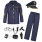 Ekoropshop Kids Police Officer Costume Set For Boys Cop Uniform Costume For Halloween Cosplay Party-L