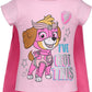 Paw Patrol Skye Toddler Girls Cosplay T-Shirt Tulle Tutu Cape And Mask 4 Piece Outfit Set 2T