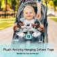 Gkdoms Baby Spiral Hanging Stroller And Car Seat Toys Black And White High Contrast Sensory Toy Newborn Plush Activity Toys Party Favors Quality Gifts For Baby Shower Easter Basket Stuffers -Whale
