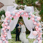 Tuparka Pink Balloons 102 Pcs Light Pink Balloons Garland Arch Kit 5 10 12 18 Inch Pink Balloons With Garland Strip For Birthday Baby Shower Wedding Easter Party Decorations