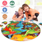 Synarry Floor Puzzles For Kids Ages 4-6, Large 70 Piece Dinosaur Puzzles For Kids Ages 3-5, Dinosaur Puzzles For Kids Ages 4-8, Preschool Toys Gifts For 3 4 5 6 7 8 Years Old Toddlers Boys Girls Child