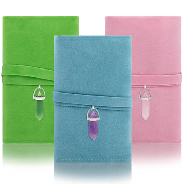 Knana 6Pcs Tarot Card Holder Velvet Tarot Card Bag With Pendulum Crystal Tarot Bags And Pouches Tarot Card Storage Tarot Accesso