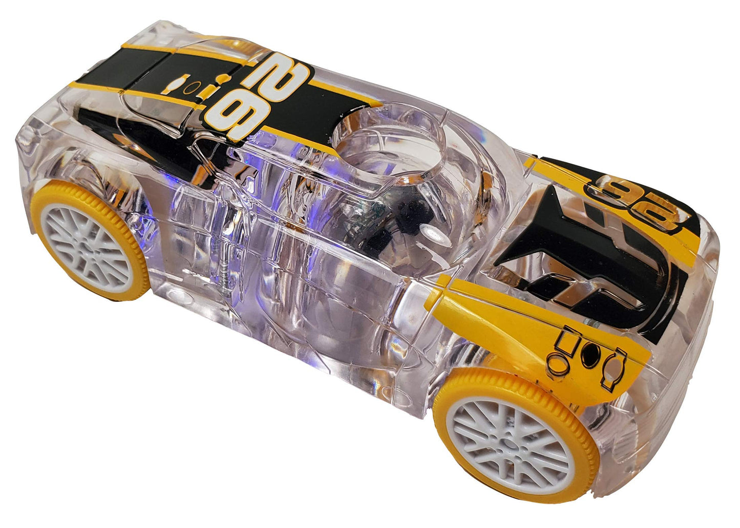 Marble Racers No. 26, LED Light Up Pull Back Race Car, Toy Vehicle for Kids 3 and Up