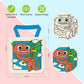 Vkpi 12 Pieces Kids Coloring Goodie Bags, Reusable Canvas Bag, Cute Art Party Favors, Color Your Own Bags For Diy Painting Birth