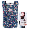 Bebamour Doll Carrier Original Reborn Baby Doll Carrier For Doll Toys Doll Carrier For Girls And Boys(Blue Flower)
