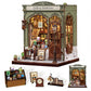 CUTEBEE DIY Book Nook Kit  Miniature House Kits for mature-themed and Teens  DIY Miniature Book Nook kit with Sensor Led Light  Gifts for Lovers and Family (Gallery Bookstore)