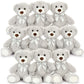 Maogolan Bulk Teddy Bear Baby Shower, 10 Packs Small Gray Teddy Bear Stuffed Animals In Bulk,13.5' Small Stuffed Bears Plush For Wedding,Birthday,Christmas, Party Decorations
