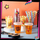Foldtier 50 Pcs 90S Party Cups Disposable Plastic Cup 12 Oz G Back To 90S Cups Thick 90S Theme Clear Cup Lids Straws Retro Music