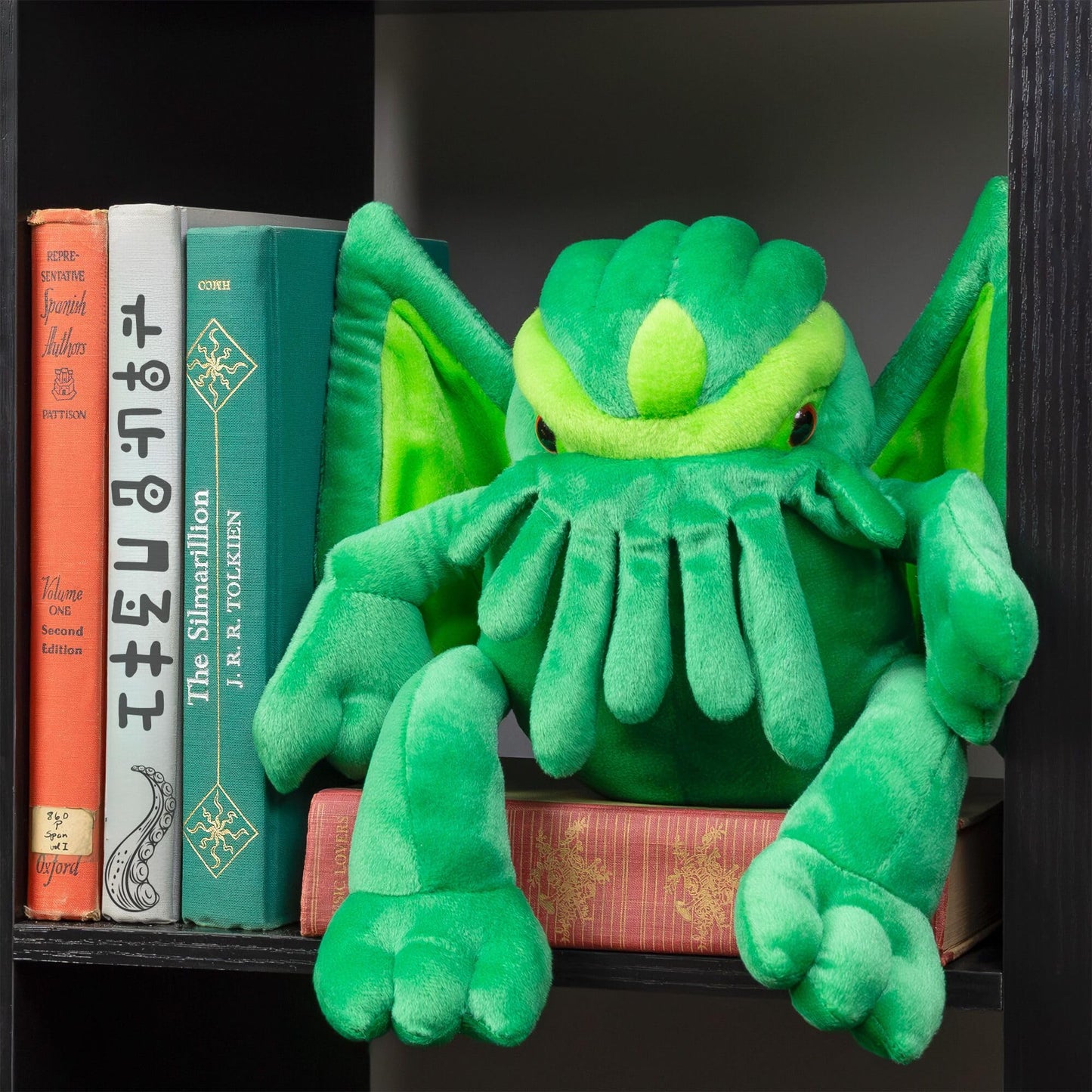 Toy Vault Cthulhu Plush - 12-Inch Stuffed Horror Toy, Green Fabric, Model HP003