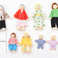 Jzszera Wooden Doll House People Of 8 Miniature Figures And 2 Pets, Dollhouse Dolls Family Set- Dollhouse Accessories For Girls Toddler Kids Pretend Play And Imaginative Fun