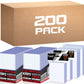 200 Ct Toploaders Cards Sleeves For Trading Cards, 3 X 4 Top Loaders Baseball Card Protectors Holder Hard Plastic Case Fit For Football, Game Card (200 Toploaders + 400 Penny Card Sleeves)