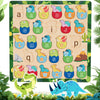 Tmgooyier Alphabet Learning Wooden Alphabet Puzzles Abc Dinosaur Puzzles Words Spelling Games Toys Letter For Toddlers Girls Toy