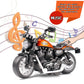 Cyysfivqz Die Cast Toy Motorcycle,Pull Back Motorcycle With Sounds And Lights 1:14 Friction Powered Kids Toy Cars,Motorcycle Toy